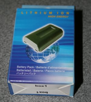 Box marked 'LITHIUM ION HIGH ENERGY  Battery Pack'