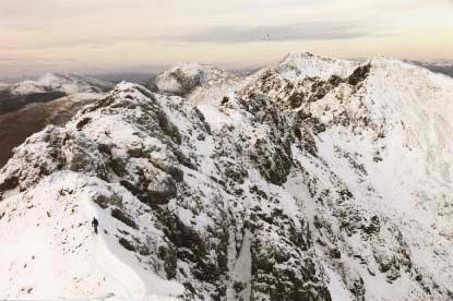 The Aonach Eagach from Meall Dearg to Stob Coire Leith