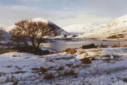 My tent and Loch Treig